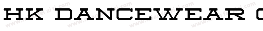 HK Dancewear Co.字体转换